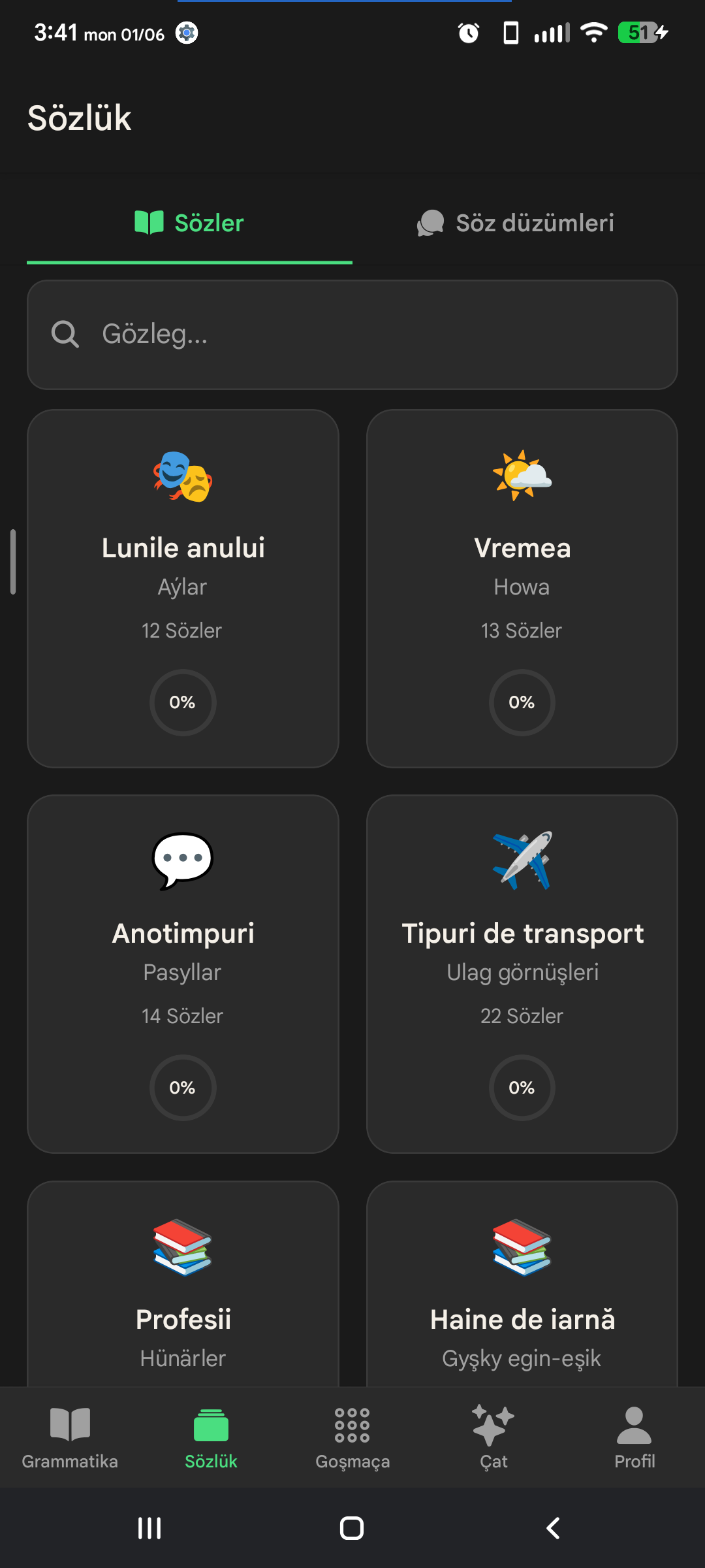 Sözler ekranlar